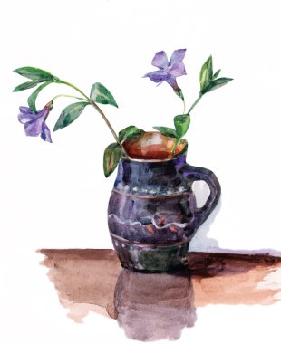 İlk Bahar Orman sürahi çiçeklenir