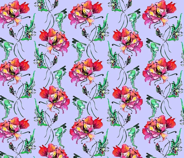 Decorative poppies — Stock Photo, Image