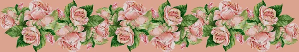 Wzór róże bez szwu — Zdjęcie stockowe