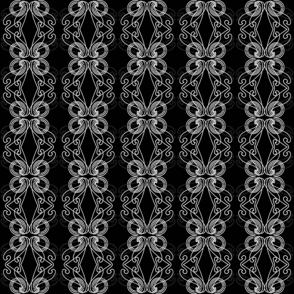 黒い背景の抽象的な幾何学的パターン — ストック写真