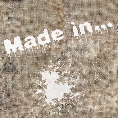 Harfli tuval arkaplan. El yapımı tasvirler.