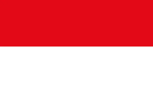 Bandera Indonesia Icono Cultura Nacional Indonesia Insignia Emblema Indonesio Oficial — Vector de stock