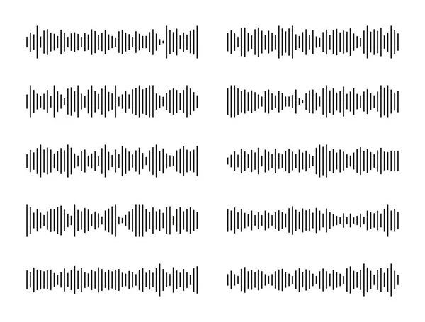 Значок Звукової Хвилі Аудіо Радіо Звукова Хвиля Голосу Музики Подкасту — стоковий вектор