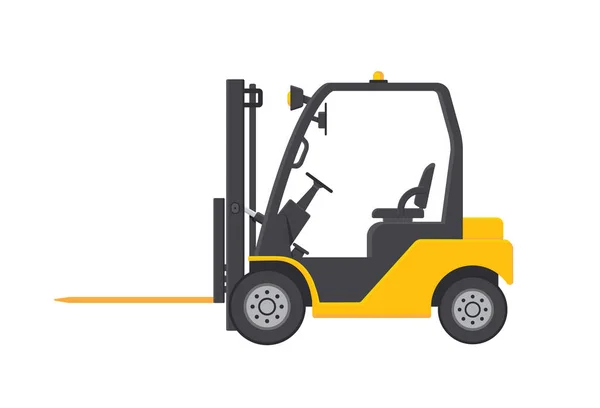 Forklift Fork Lift Truck Icon Loader Warehouse Pallet Machine Distribution — Stock Vector