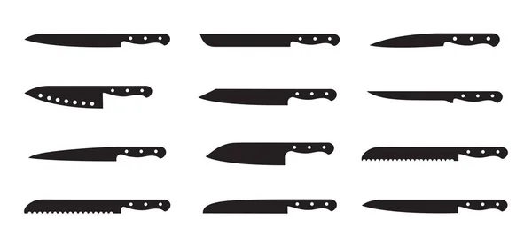 Küchenmesser Messer Für Metzger Vorhanden Scharfe Messer Für Grill Käse — Stockvektor
