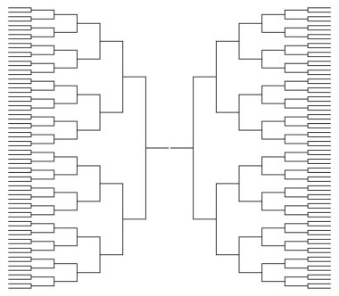 Bileklik turnuvası. Basketbol ya da braket turnuvasında futbol takımı. Spor için boş şablon. Turnuvada 32 takım. Playoff 'la şampiyonluk, final. Oyunların maketi. Vektör.