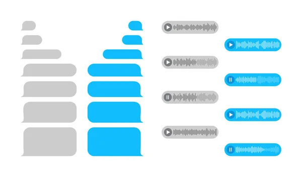 Burla Texto Chat Audio Mensaje Teléfono Inteligente Para Chat Texto — Archivo Imágenes Vectoriales