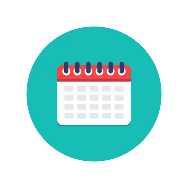 Ikona Kalendarza Kalendarz Tygodnia Miesiąca Harmonogram Porządek Obrad Calednar Dniami — Wektor stockowy