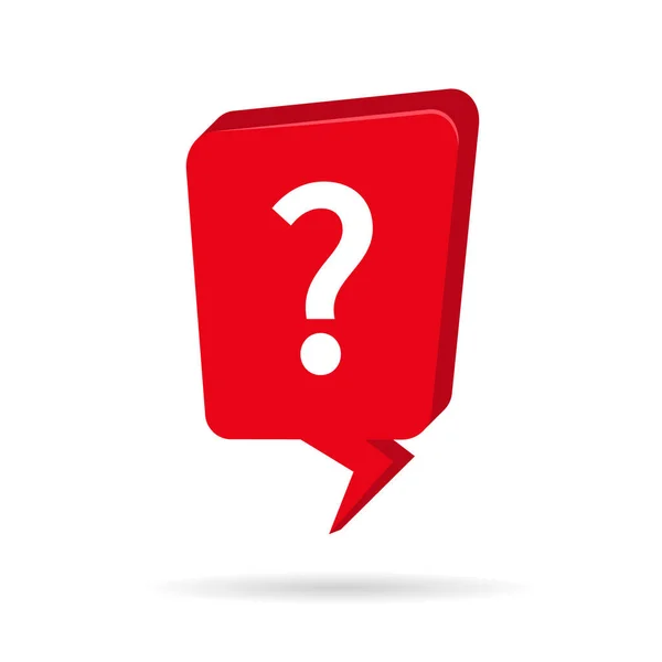 Vraagteken Vraagteken Doos Vraag Het Icoon Logo Voor Faq Antwoord — Stockvector