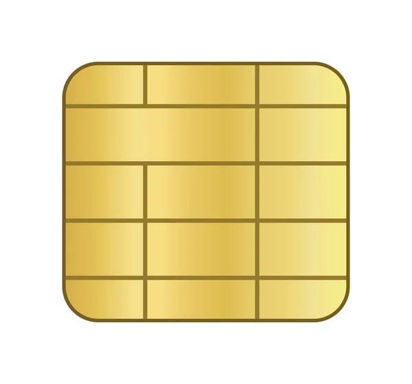 Esim Scheda Esim Connessione Mobile Icona Sim Card Con Chip — Vettoriale Stock