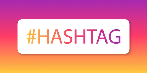 Hashtag Logo Hashtag Icon Social Sticker Tag Button Interface Social — 스톡 벡터