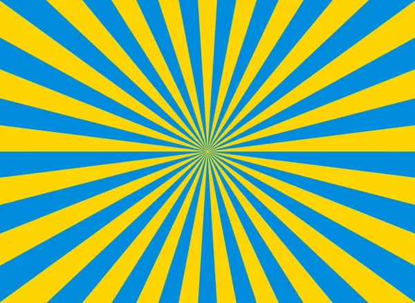 Niebiesko Żółte Tło Odpalenia Niebieski Żółty Rozbłysk Słońca Ukraina Flaga — Wektor stockowy