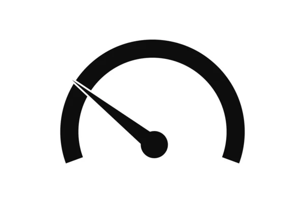 Icono Del Velocímetro Medidor Velocidad Velocidad Medidor Para Coche Aislado — Vector de stock