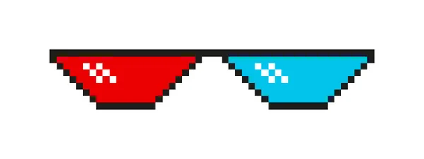 Szklanki Kieliszki Minecrafta Okulary Dla Mnie Okulary Przeciwsłoneczne Kolorze Czerwono — Wektor stockowy