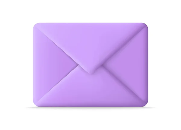 Poštovní Obálka Ikona Pošty Ikona Emailu Obálka Zprávou Kontaktem Dopisem — Stockový vektor