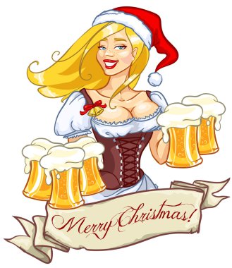 bira ile Noel Baba kız