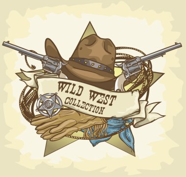 Wild West design clipart