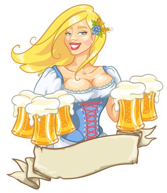 oktoberfest bira ile kız