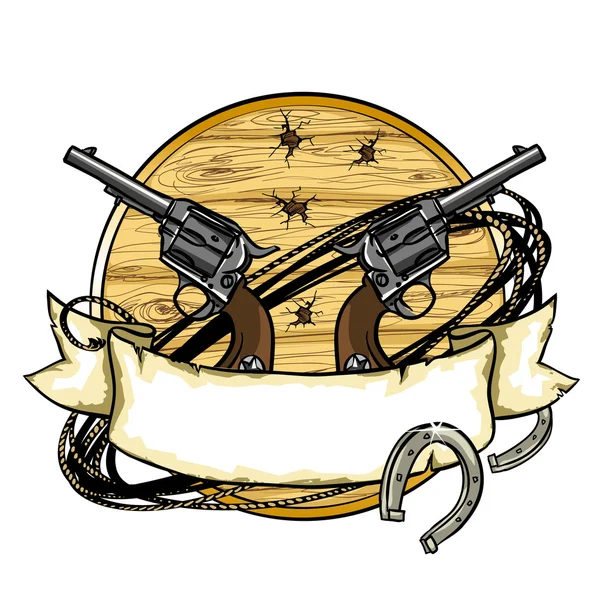 Etiqueta Wild West — Vector de stock