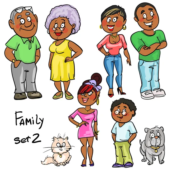 Family members — Stock Vector