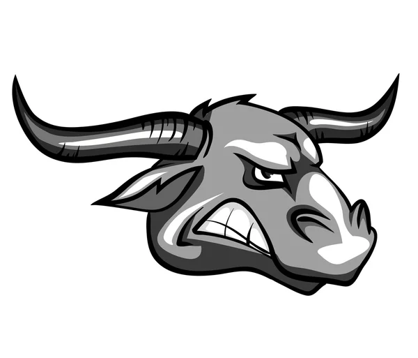 Maskotka wściekły byk — Wektor stockowy