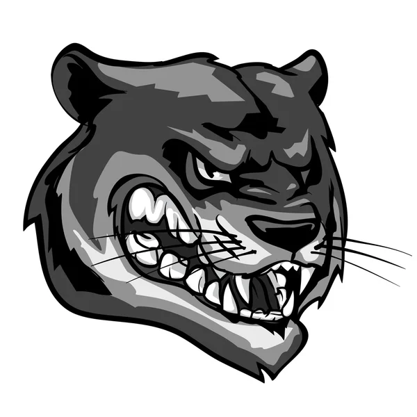 Mascota Panther enojada . — Archivo Imágenes Vectoriales