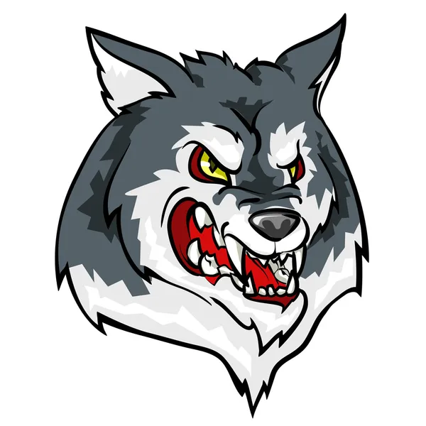 Angry Wolf mascot — Stock Vector