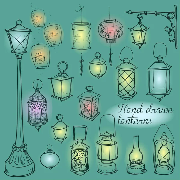Collection Lanternes — Image vectorielle