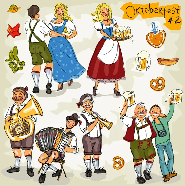 Oktoberfest-Sammlung — Stockvektor