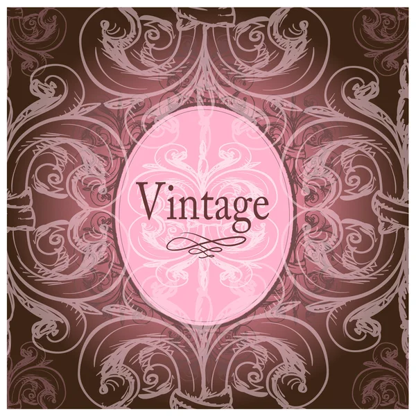 Borda vintage com lugar para texto — Vetor de Stock