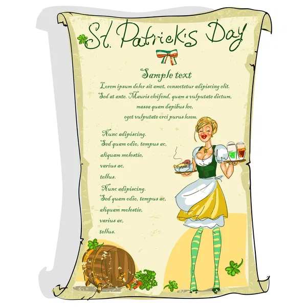 St. Patrick'ın gün Poster — Stok Vektör