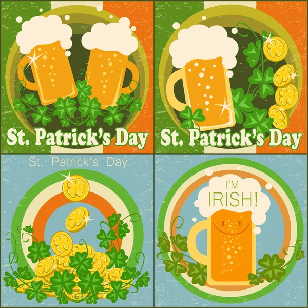 Día de San Patricio conjunto — Vector de stock