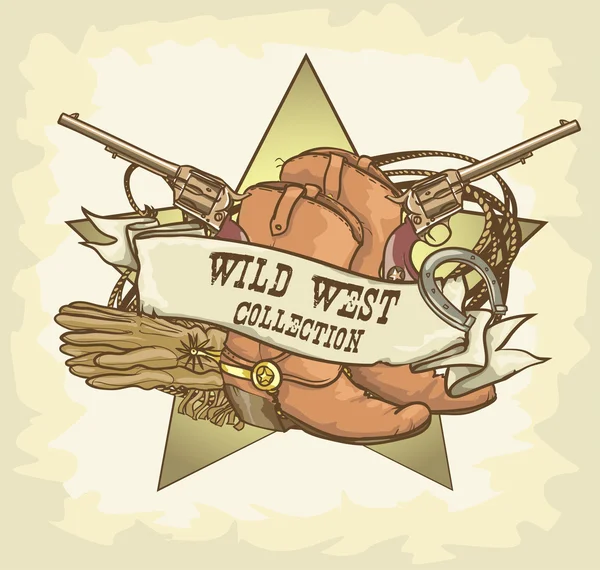 Wildwest-Design — Stockvektor