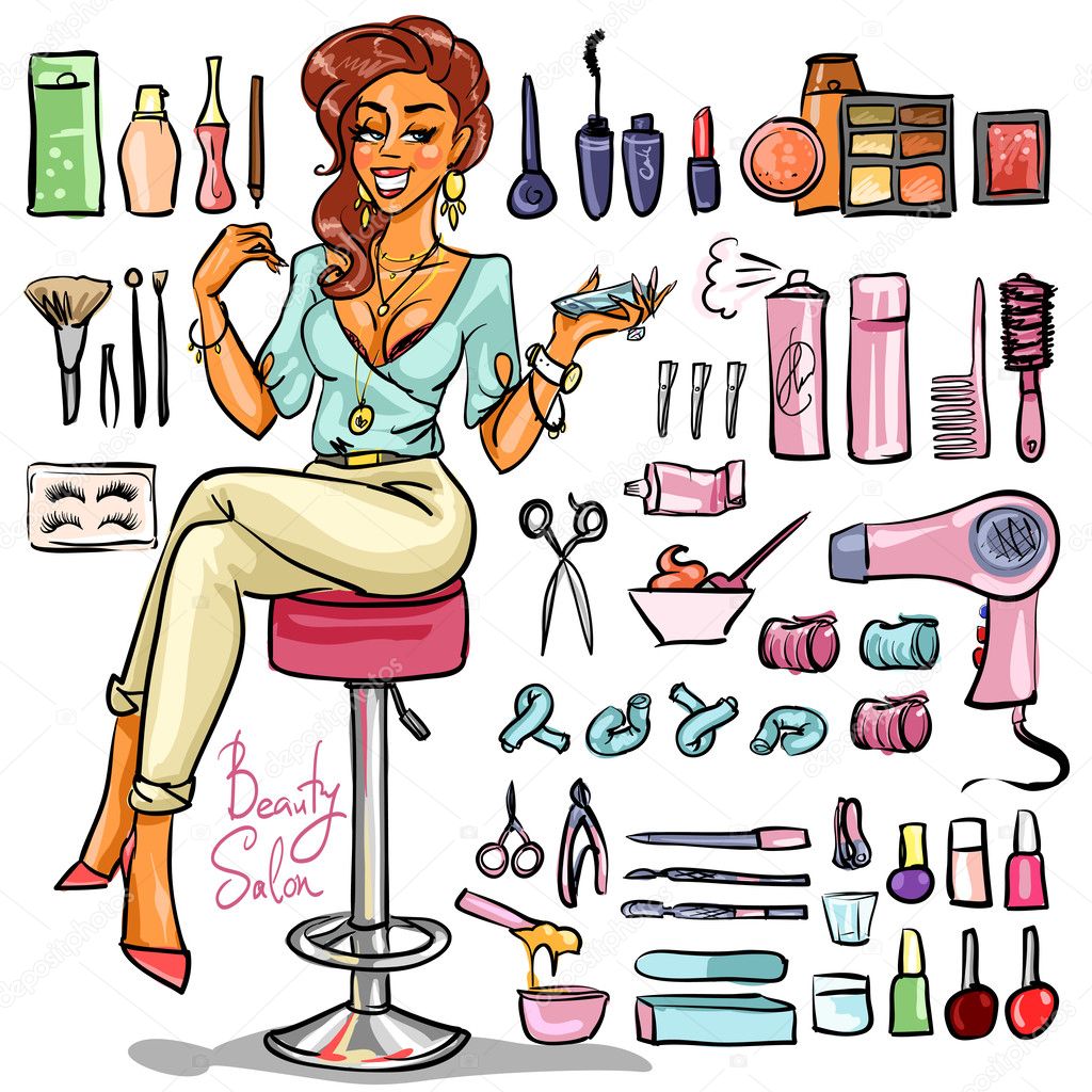 Woman in Beauty Salon