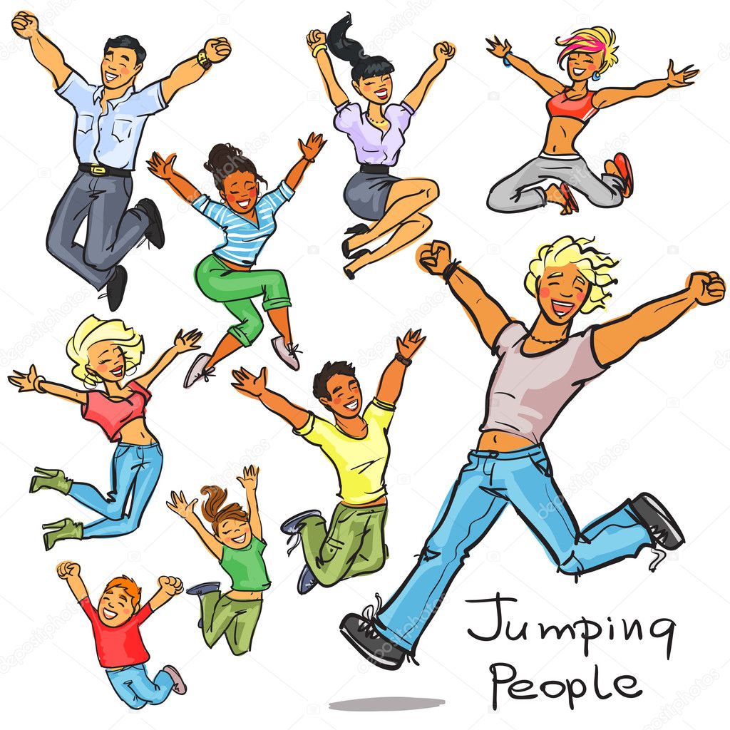 Jumping people