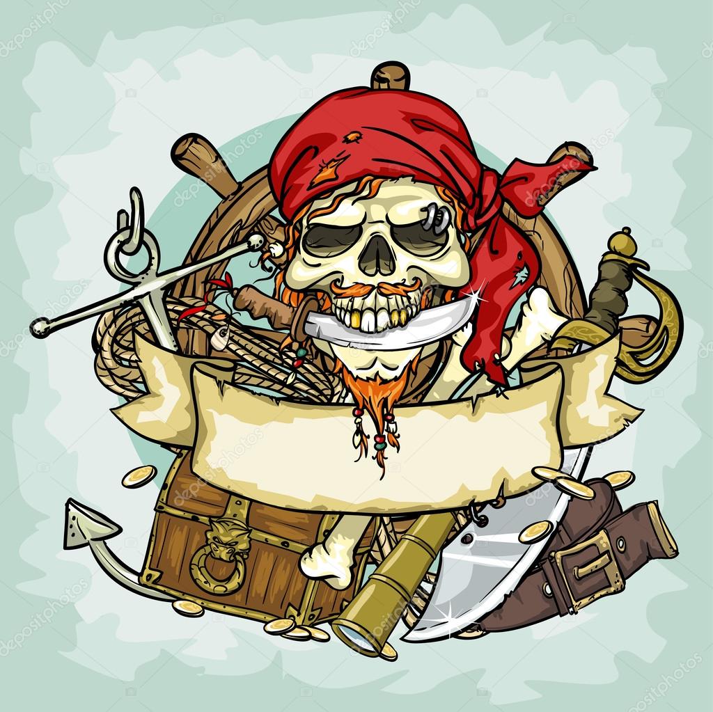 Pirate Skull logo