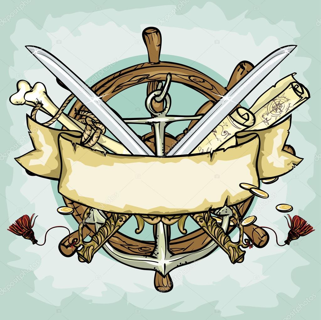 Pirate logo design Stock Vector Image by ©nataliahubbert #43418851 Pirate logo design Stock Vector Image by ©nataliahubbert #43418851