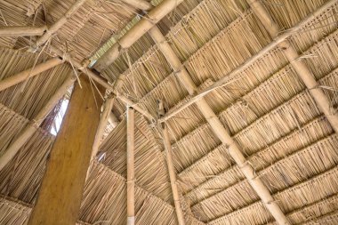 Zemini kapatın. Saman dokusu