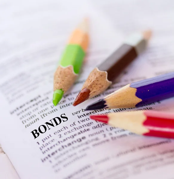 The word BONDS — Stock Photo, Image