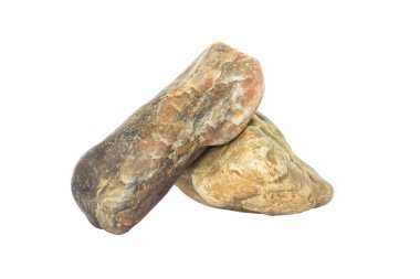 düz arka plan üzerinde taş