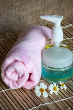 Spa ve sağlıklı yaşam ayarı doğal banyo tuzu ile