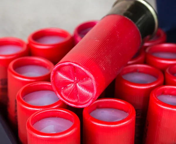 Rote Gewehrmunition — Stockfoto