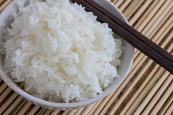 Arroz blanco al vapor — Foto de Stock