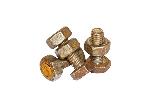 Old rusty Screw heads — Stock Photo, Image