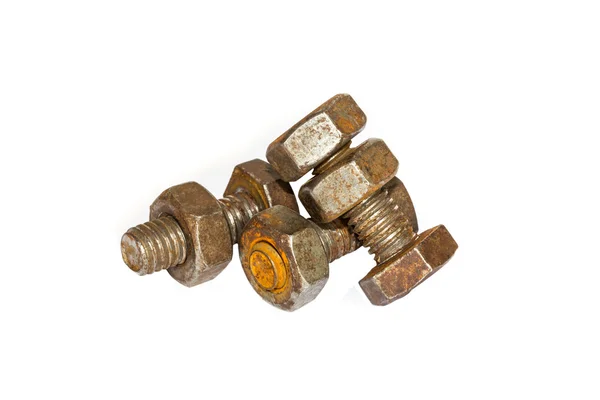 Old rusty Screw heads — Stock Photo, Image