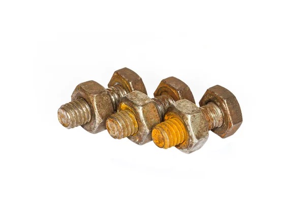 Old rusty Screw heads — Stock Photo, Image