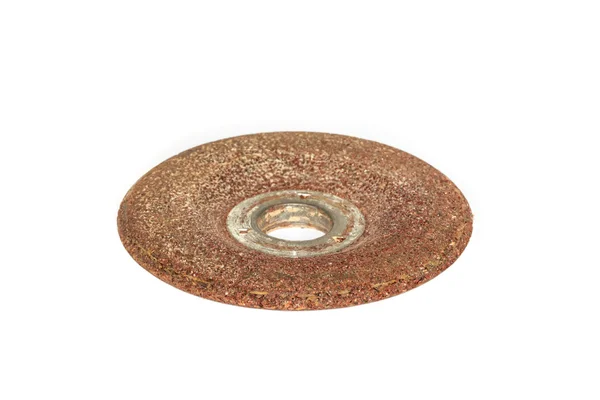 Abrasive disk for grinder isolated on white — Stock Photo, Image