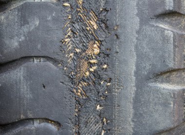 eski araba lastik doku