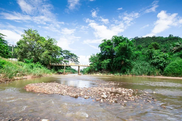 Fechaduras de rio na Tailândia — Fotografia de Stock