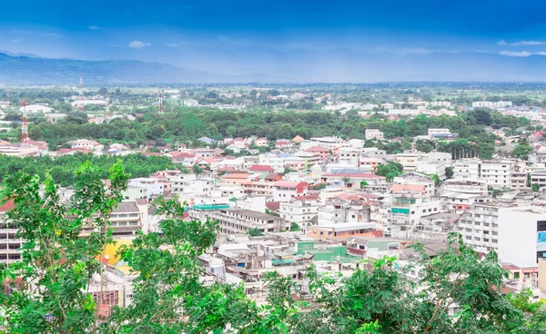 Looking from a high building to Burma — Stock Photo, Image